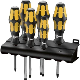 TOURNEVIS BURIN KRAFTFORM 932/6 (JEU DE 6) - 5018282001 - WERA