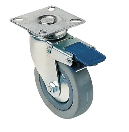 ROULETTE DE COLLECTIVITE NOVOPLEX A PLATINE PIVOTANTE A FREIN Ø50 40KG - 66527 - GUITEL HERVIEU 1 ROULETTE DE COLLECTIVITE NOVOPLEX A PLATINE PIVOTANTE A FREIN Ø50 40KG - 66527 - GUITEL HERVIEU