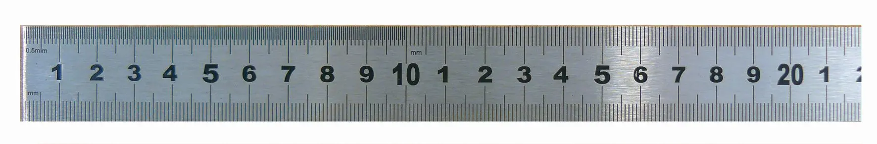 REGLET INOX CL II 1/2 RIGIDE 1000MM 30X0,8MM INOX CHROME MAT GRADUATION - 104403 - WILMART