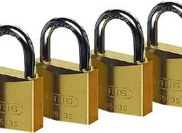 CADENAS A CLE LAITON TRADITIONNEL SERIE 65 45MM S'ENTROUVRANT N.6451 - 65/45 KA 6451 - ABUS
