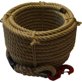 CORDE A POULIE CHANVRE EQUIPEE 20/22MM X 20M - C1CP0006CT - CORDERIES TOURNONAISES