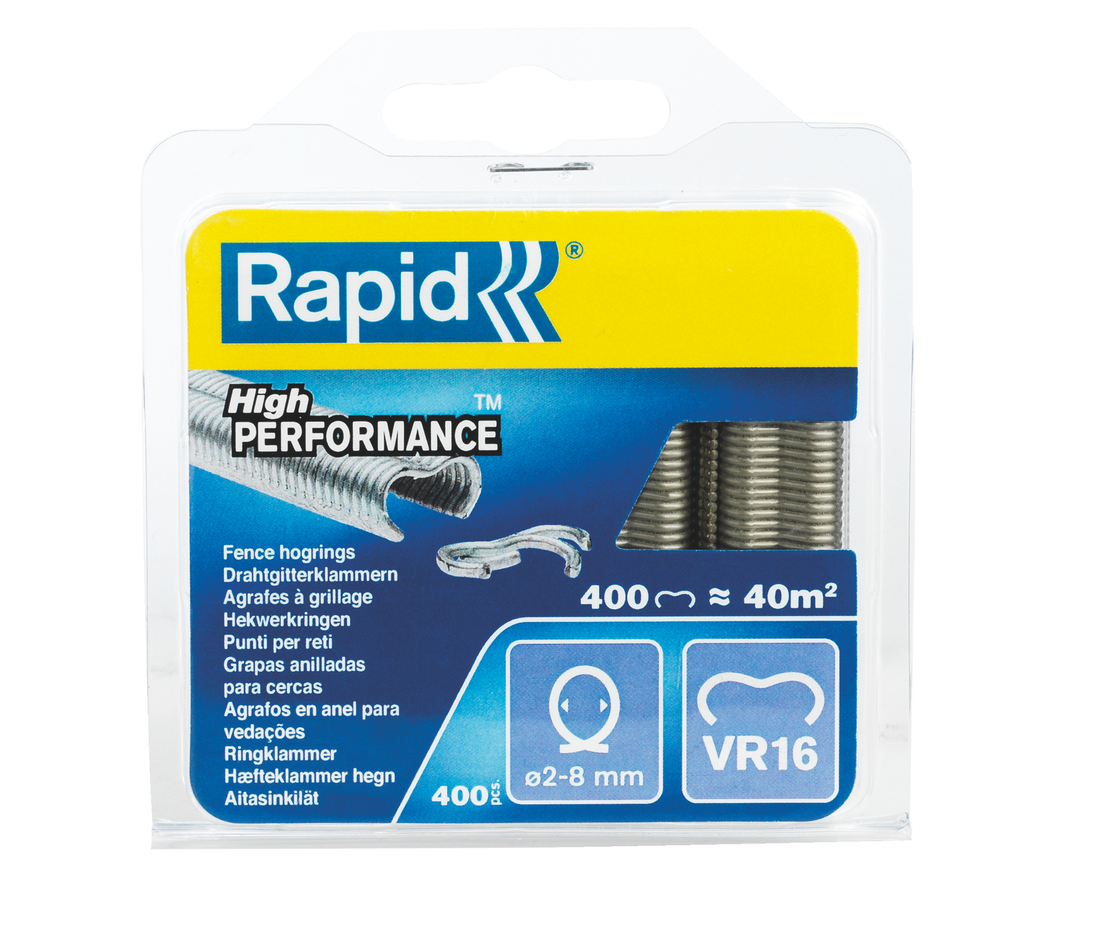 AGRAFE VR16 GALVA (BLISTER DE 400) - 40108796 - RAPID 1 AGRAFE VR16 GALVA (BLISTER DE 400) - 40108796 - RAPID