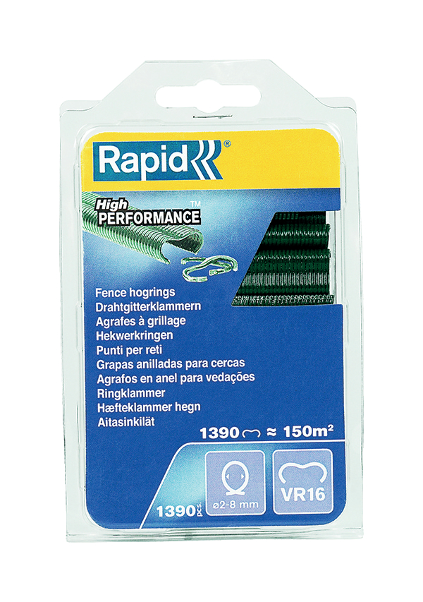 AGRAFE VR16 PLASTIFIEES VERT (BLISTER DE 1390) - 40108800 - RAPID 1 AGRAFE VR16 PLASTIFIEES VERT (BLISTER DE 1390) - 40108800 - RAPID