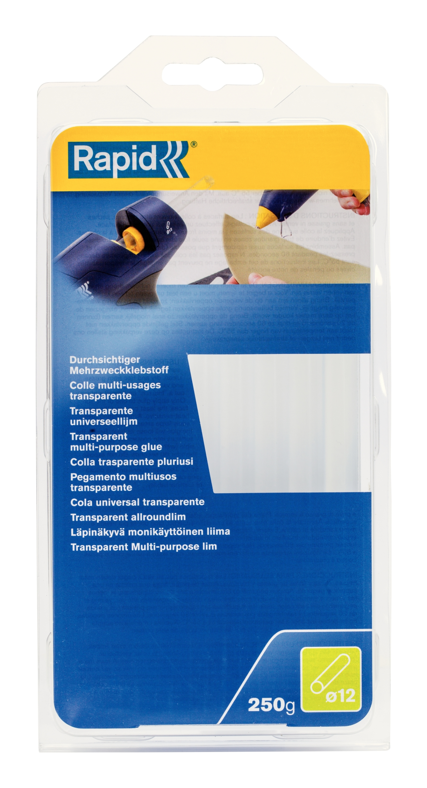 COLLE TRANSPARENTE 250GR (BLISTER DE 14 BATONS) - 40107362 - RAPID 1 COLLE TRANSPARENTE 250GR (BLISTER DE 14 BATONS) - 40107362 - RAPID