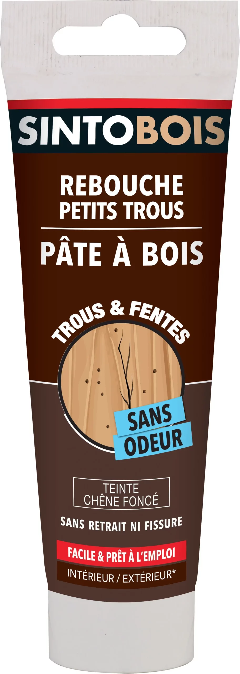 PATE A BOIS A L'EAU CHENE FONCE TUBE 80 GR - SINTO - 37405 1 PATE A BOIS A L'EAU CHENE FONCE TUBE 80 GR - SINTO - 37405