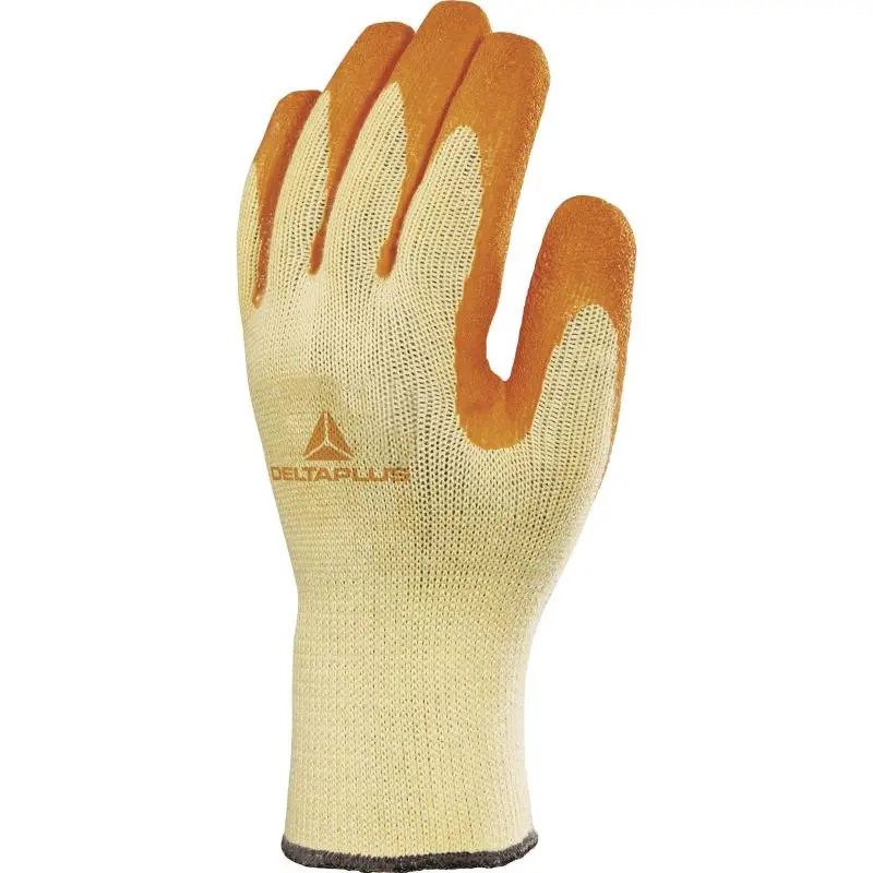 GANT TRICOT PAUME LATEX VE730 T9 - DELTA PLUS PRO - VE730OR09 - Lot de 12 1 GANT TRICOT PAUME LATEX VE730 T9 - DELTA PLUS PRO - VE730OR09 - Lot de 12