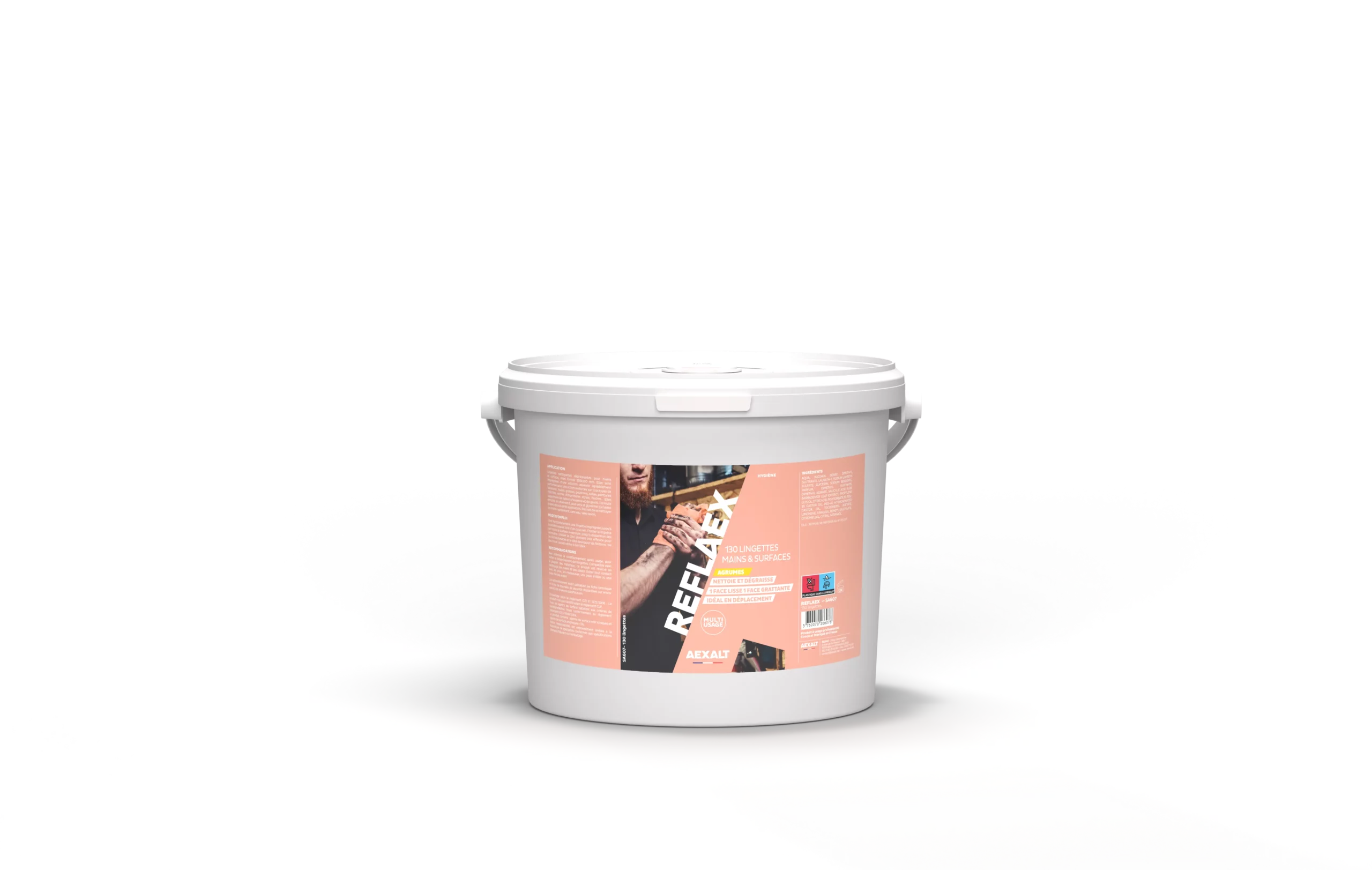 REFLAEX - LINGETTES MAINS ET SURFACES - 130 LINGETTES - SA607 - AEXALT 1 REFLAEX - LINGETTES MAINS ET SURFACES - 130 LINGETTES - SA607 - AEXALT