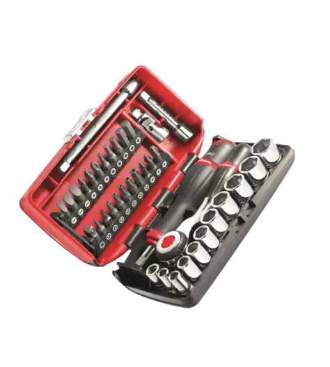 COFFRET DOUILLES 1/4 NANO MANCHE FIXE (38 PIECES) - R2NANOPB - FACOM