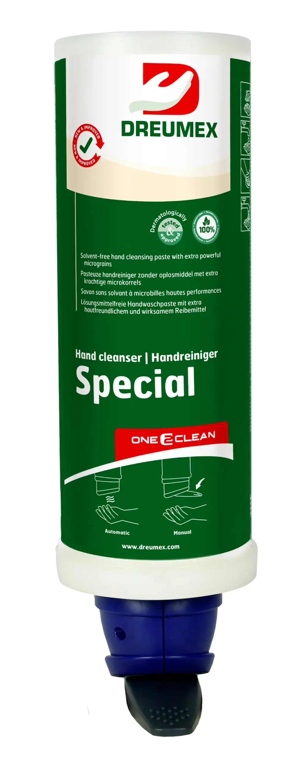 SAVON SPECIAL MICROBILLES 3L CARTOUCHE ONE 2 CLEAN - 10430001024 - DREUMEX 1 SAVON SPECIAL MICROBILLES 3L CARTOUCHE ONE 2 CLEAN - 10430001024 - DREUMEX