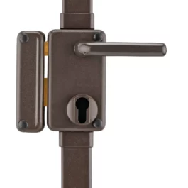 SERRURE EN APPLIQUE 3 PTS BELUGA VERTICALE A FOUILLOT HAUT 2250 MM MARRON GAUCHE - 049520 - THIRARD