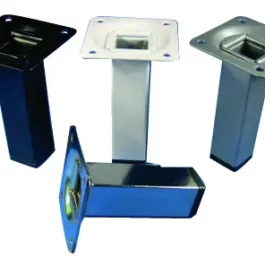 PIED METAL CARRE 25X25MM HT100 ACIER LAQUE GRIS - SHEPHERD HARDWARE - 3169310