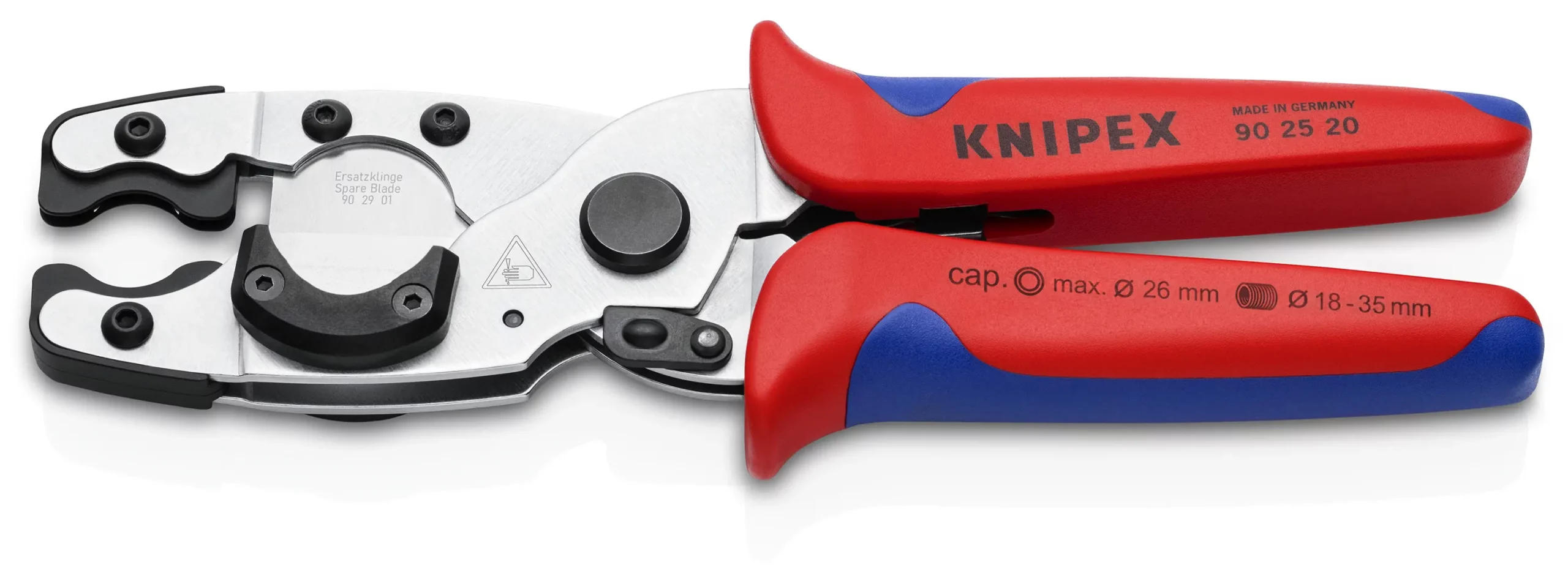 COUPE TUBE PER MULTICOUCHE ET GAINES 210 MM - 90 25 20 - KNIPEX 1 COUPE TUBE PER MULTICOUCHE ET GAINES 210 MM - 90 25 20 - KNIPEX