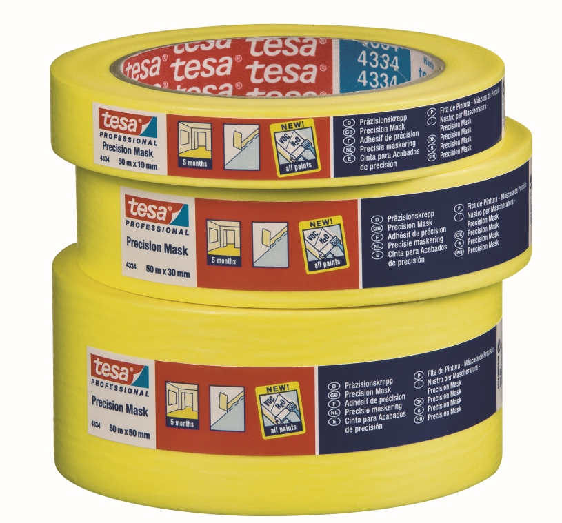 ADHESIF DE MASQUAGE DE PRECISION 4334 50 M X 38 MM JAUNE - TESA - 04334-00003-01 1 ADHESIF DE MASQUAGE DE PRECISION 4334 50 M X 38 MM JAUNE - TESA - 04334-00003-01