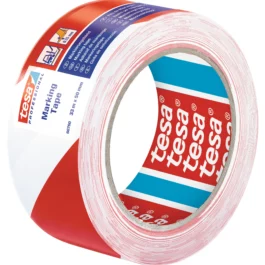 ADHESIF DE MARQUAGE 60760 33 M X 50 MM BLANC/ROUGE - TESA - 60760-00088-16