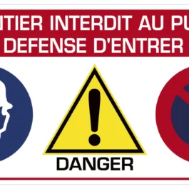 PANNEAU CHANTIER INTERDIT PUBLIC - 3000092 - NOVAP SAS