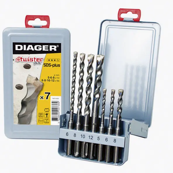 FORET BETON SDS+ TWISTER+ (COFFRET 7) - 105D - DIAGER 1 FORET BETON SDS+ TWISTER+ (COFFRET 7) - 105D - DIAGER