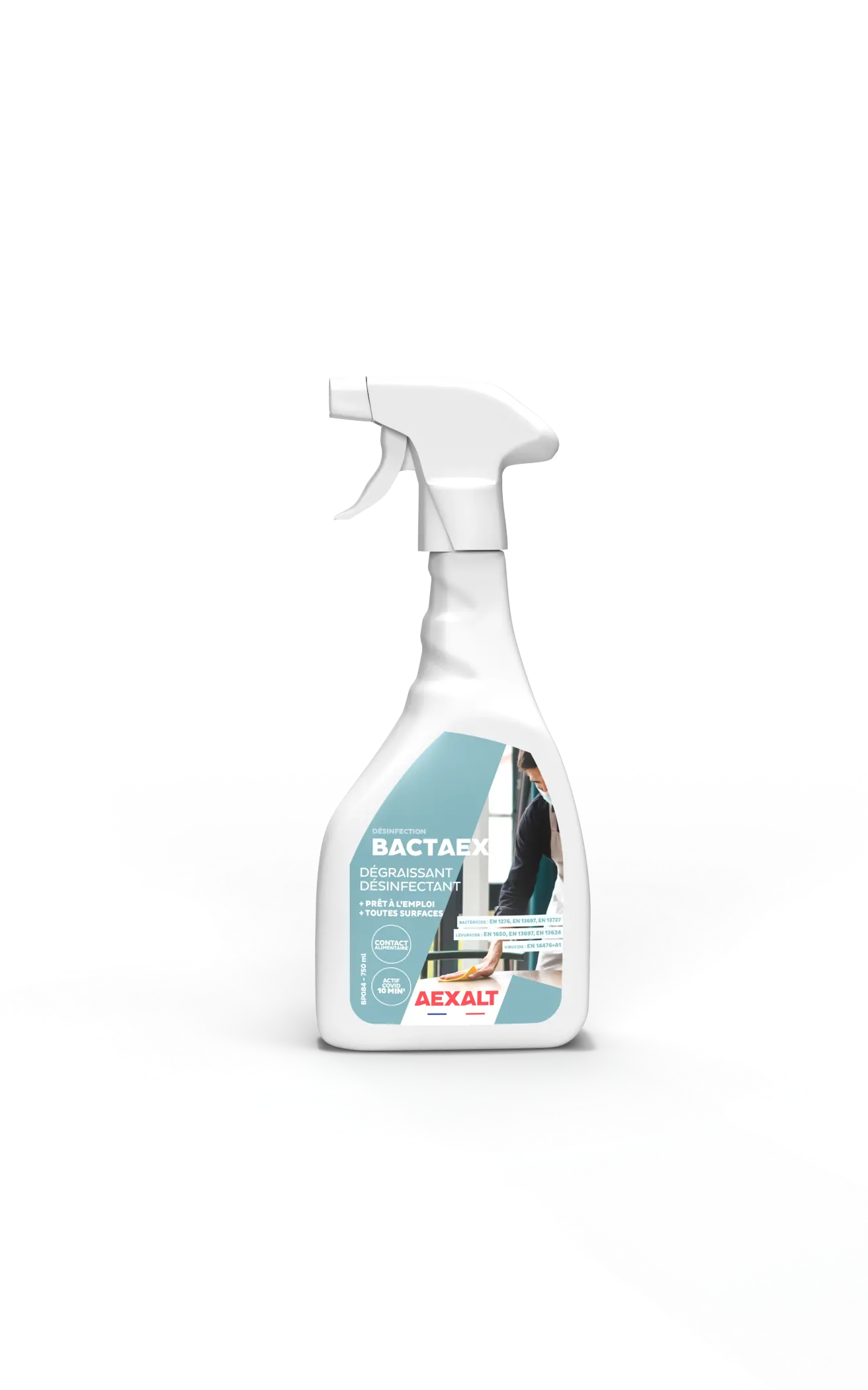 BACTAEX - DEGRAISSANT DESINFECTANT PRET A L'EMPLOI - 750ML - BP084 - AEXALT 1 BACTAEX - DEGRAISSANT DESINFECTANT PRET A L'EMPLOI - 750ML - BP084 - AEXALT