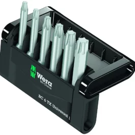 ETUI D'EMBOUTS BIT-CHECK 6 TX UNIVERSAL 1 (6 PIECES) - 5056472001 - WERA
