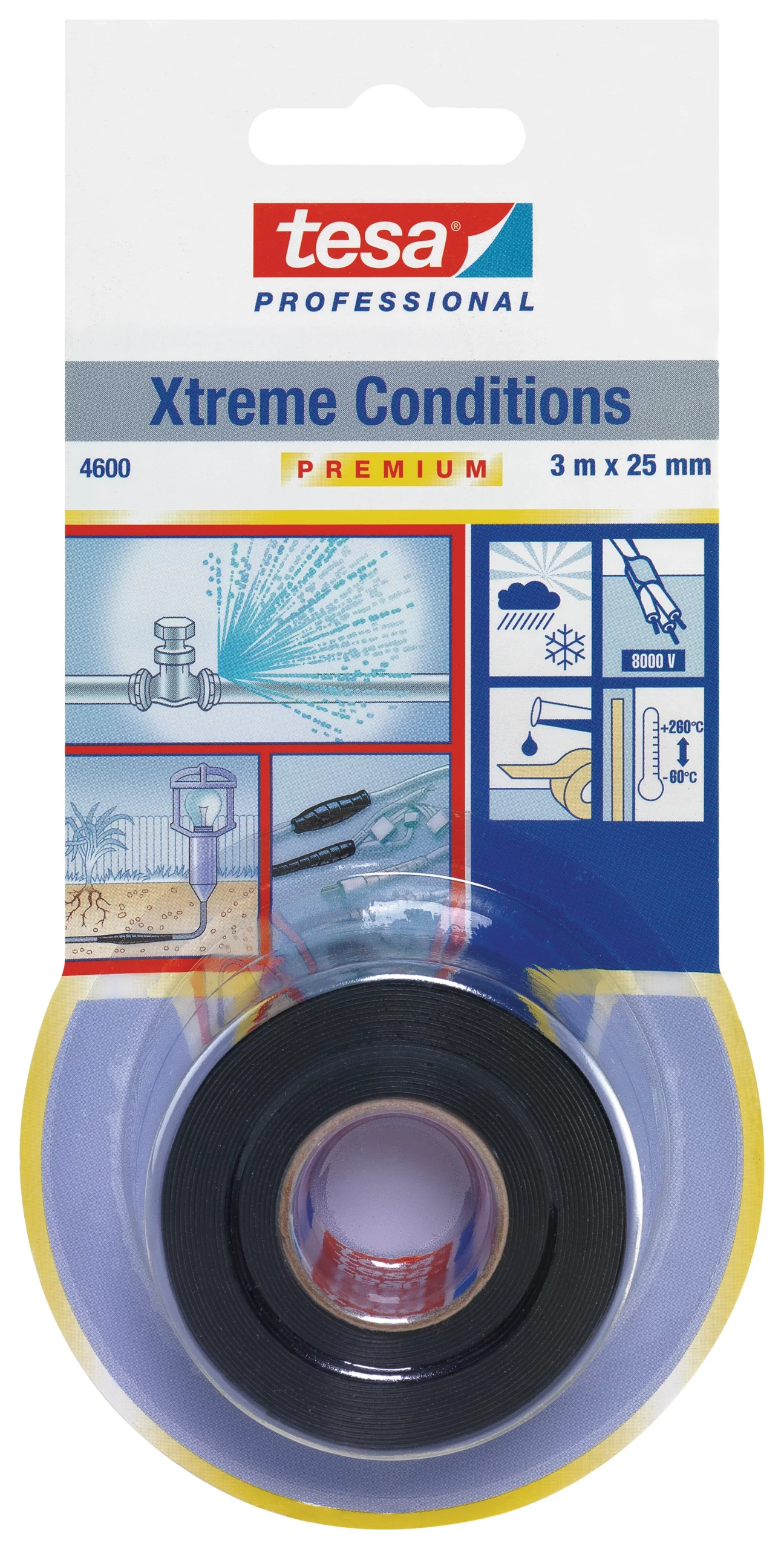 RUBAN SILICONE AUTOAMALGANT XTREME CONDITIONS NOIR 4600 - TESA - 04600-00001-01 1 RUBAN SILICONE AUTOAMALGANT XTREME CONDITIONS NOIR 4600 - TESA - 04600-00001-01