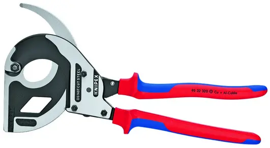 COUPE-CABLES A CLIQUET 320 MM - 95 32 320 - KNIPEX 1 COUPE-CABLES A CLIQUET 320 MM - 95 32 320 - KNIPEX