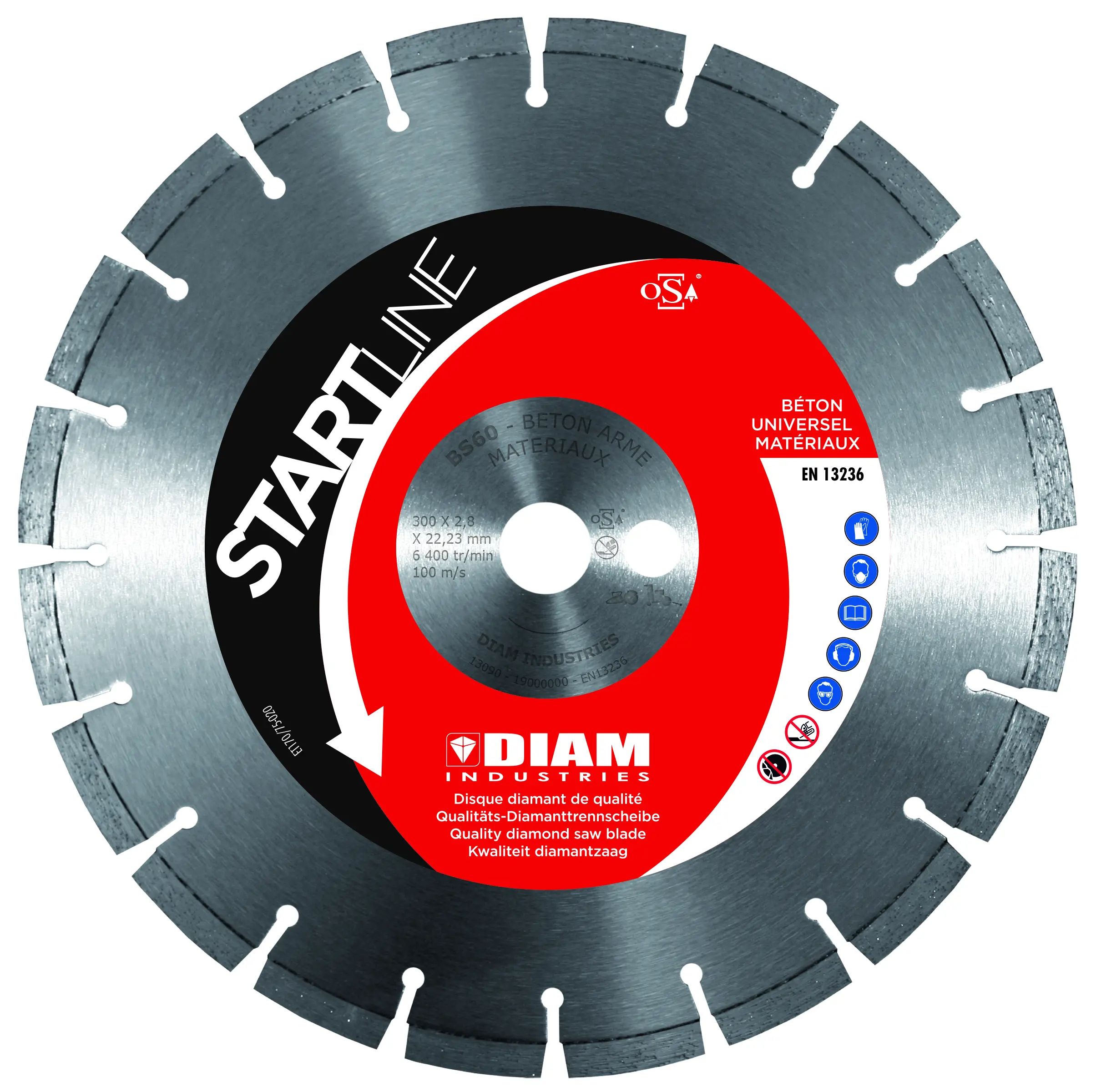 DISQUE A TRONCONNER DIAMANT BETON VIEUX INTENSIF 350 X 20 - BS60350/25.4-20 - DIAM INDUSTRIES 1 DISQUE A TRONCONNER DIAMANT BETON VIEUX INTENSIF 350 X 20 - BS60350/25.4-20 - DIAM INDUSTRIES