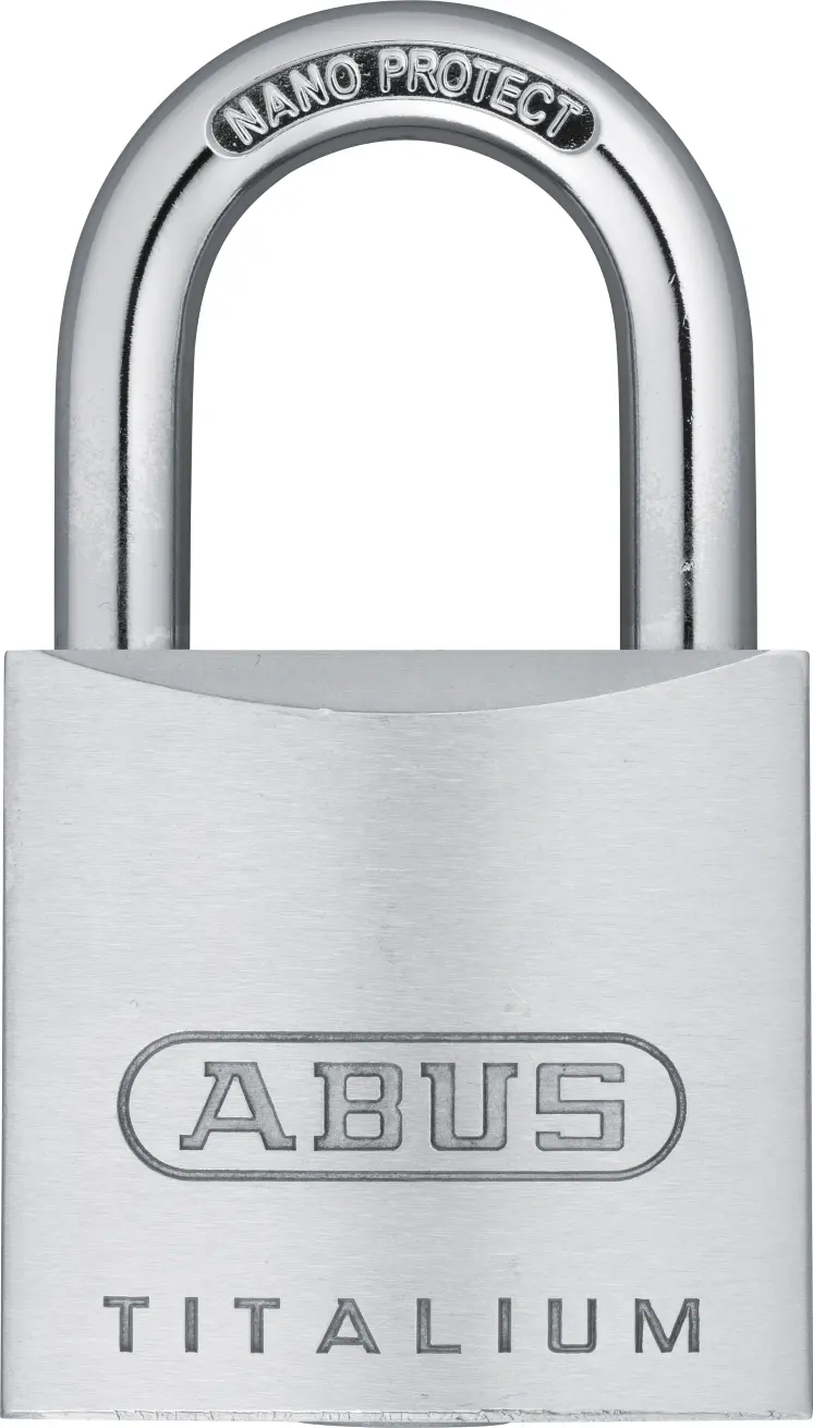 CADENAS A CLE ALUMINIUM SERIE 64 TITALIUM 40MM - 64TI/40 - ABUS 1 CADENAS A CLE ALUMINIUM SERIE 64 TITALIUM 40MM - 64TI/40 - ABUS