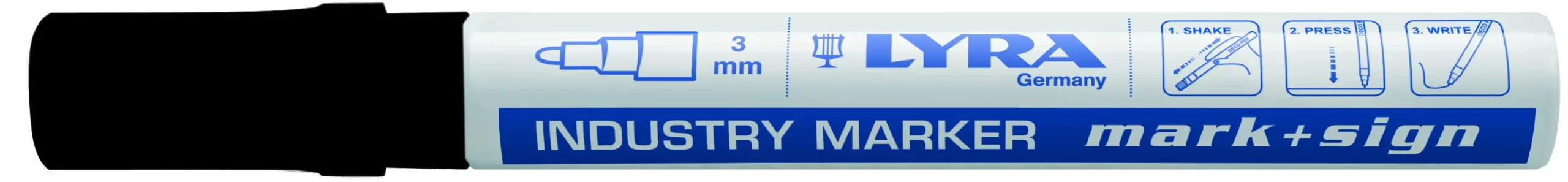 MARQUEUR INDUSTRY MARKER NOIR - 4040099 - LYRA 1 MARQUEUR INDUSTRY MARKER NOIR - 4040099 - LYRA