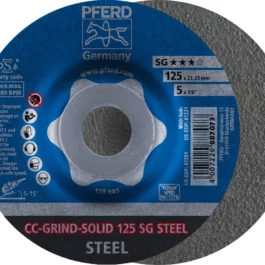 DISQUE ABRASIF CC-GRIND-SOLID 125 SG STEEL - 64185125 - PFERD RUGGEBERG FRANCE - Lot de 10