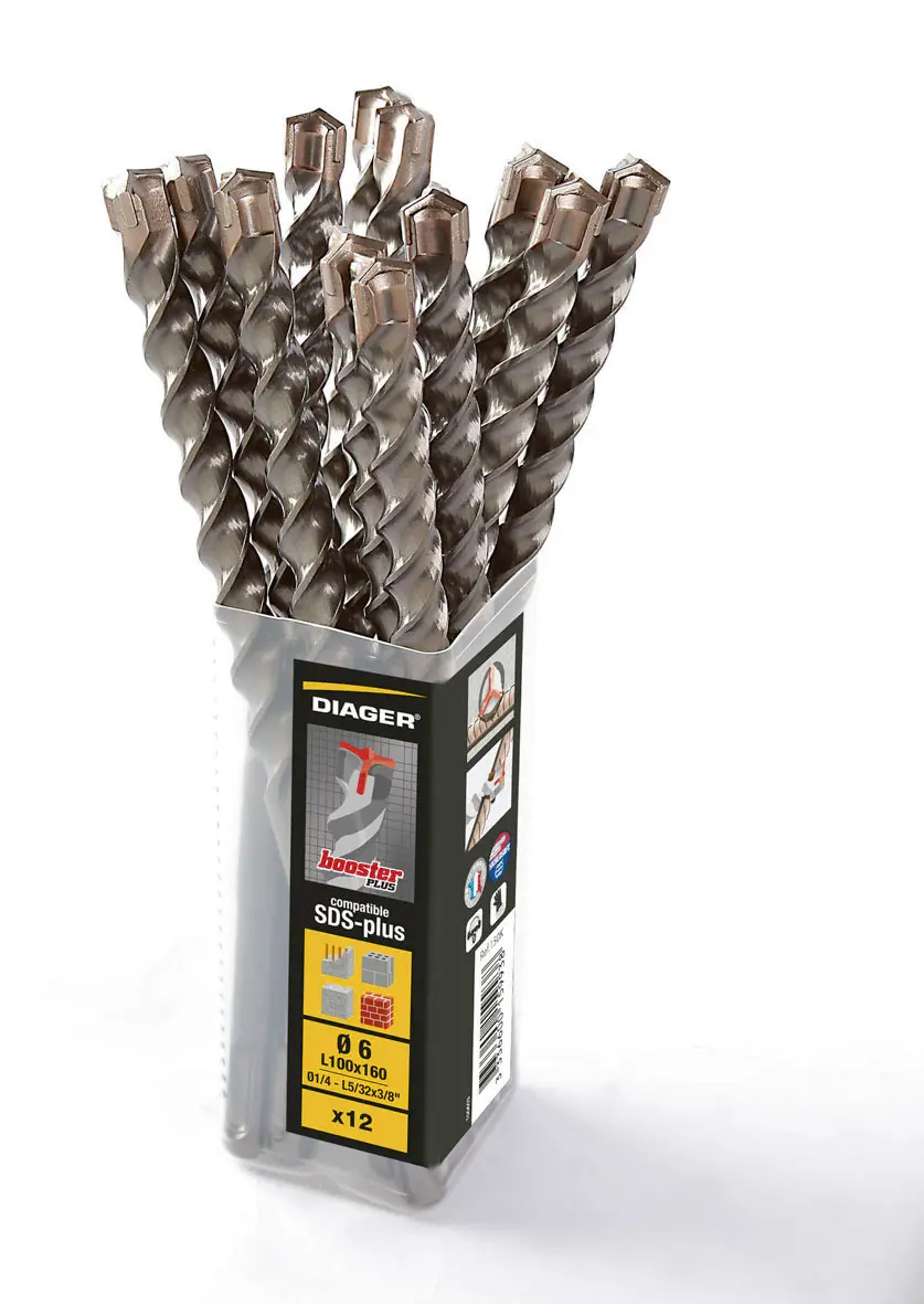 FORET MARTEAU BOOSTER+ SDS+ 6X160 BTE 12 - 157LD06L0160 - DIAGER 1 FORET MARTEAU BOOSTER+ SDS+ 6X160 BTE 12 - 157LD06L0160 - DIAGER