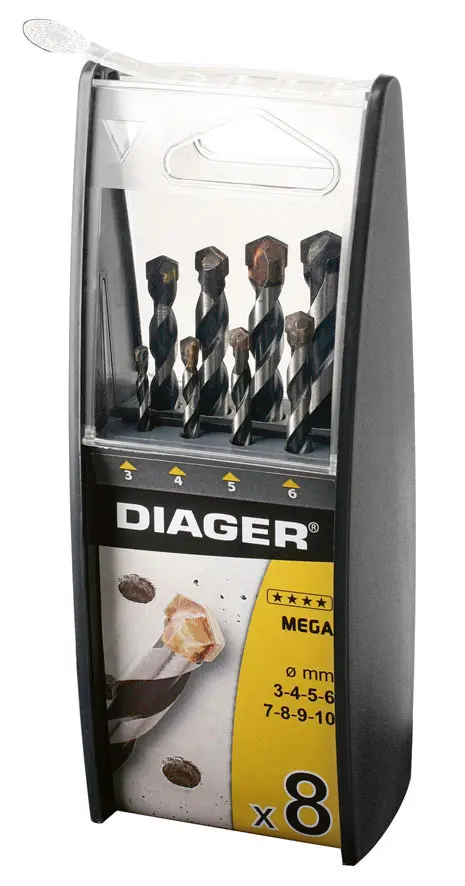 FORET BETON A QUEUE CYLINDRIQUE MEGA (COFFRET DUO 8) - 256C - DIAGER 1 FORET BETON A QUEUE CYLINDRIQUE MEGA (COFFRET DUO 8) - 256C - DIAGER