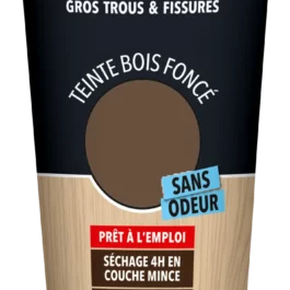 MASTIC A BOIS PRET A L'EMPLOI BOIS FONCE TUBE 400G - 39600 - SINTO