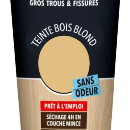 MASTIC A BOIS PRET A L'EMPLOI BOIS BLOND TUBE 400G - 39700 - SINTO