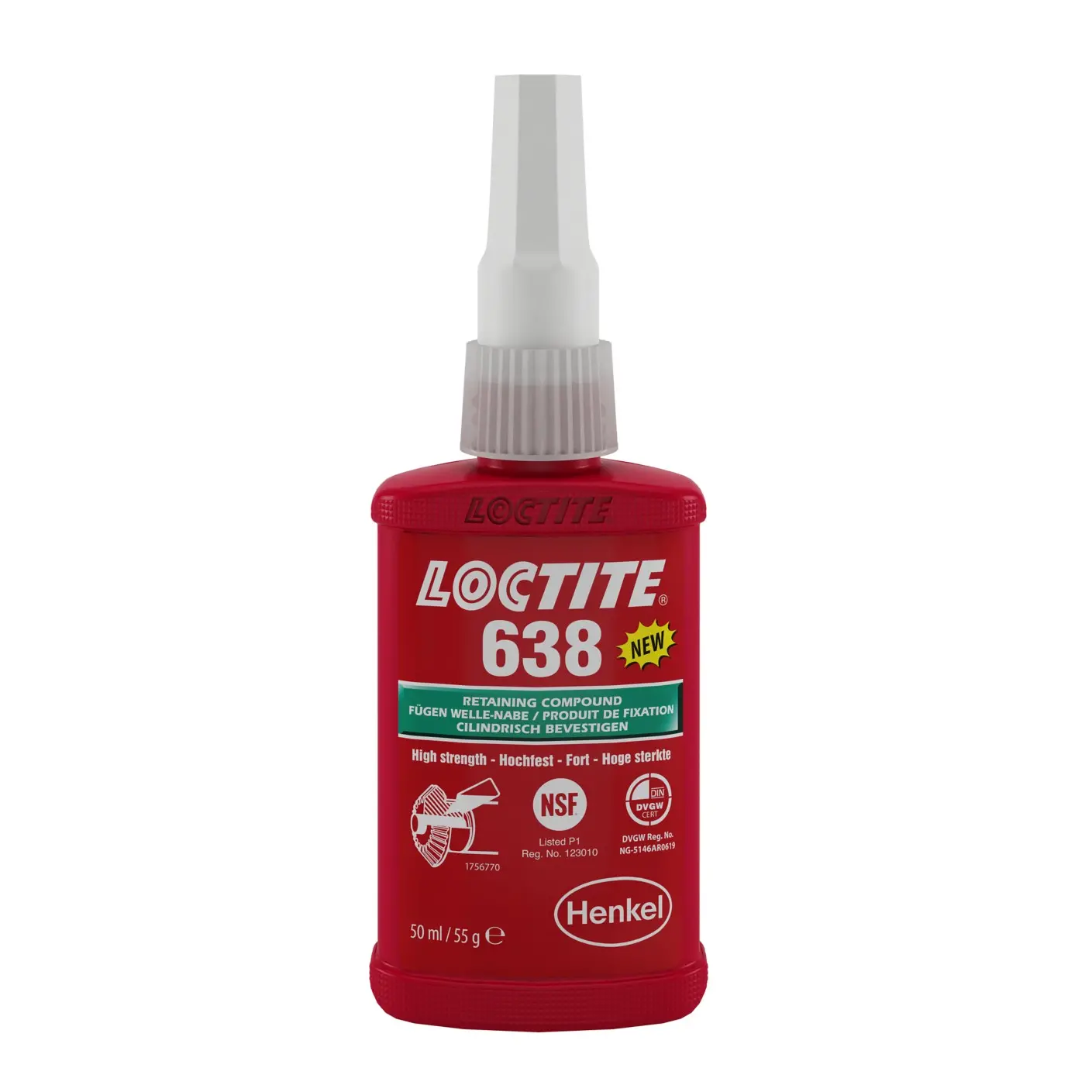 FIXATION DES EMMANCHEMENTS BLOCPRESSE 638 50 ML - 1803365 - LOCTITE 1 FIXATION DES EMMANCHEMENTS BLOCPRESSE 638 50 ML - 1803365 - LOCTITE