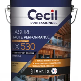 LASURE GLYCERO HAUTE PERFORMANCE LX530+ INCOLORE 5L - 036107 - V33 - CECIL
