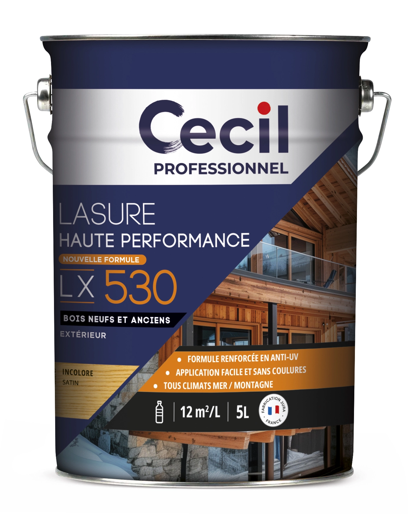 LASURE GLYCERO HAUTE PERFORMANCE LX530+ INCOLORE 5L - 036107 - V33 - CECIL 1 LASURE GLYCERO HAUTE PERFORMANCE LX530+ INCOLORE 5L - 036107 - V33 - CECIL