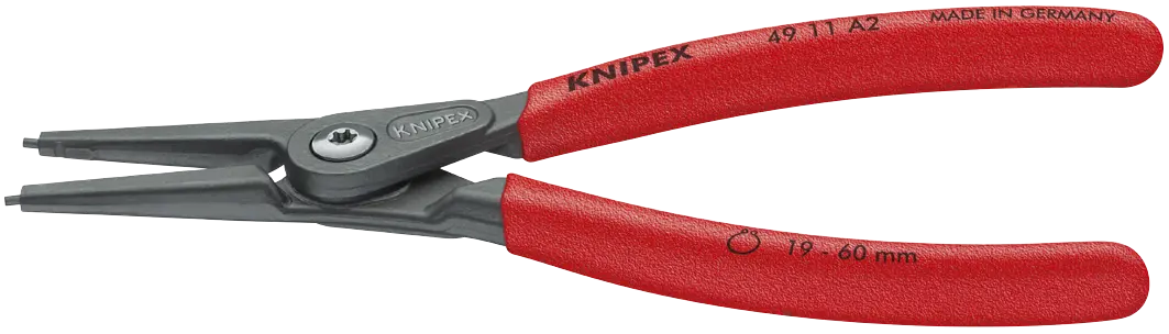 PINCE POUR CIRCLIPS EXTERIEURS POINTES DROITES 140 MM - KNIPEX - 49 11 A0 1 PINCE POUR CIRCLIPS EXTERIEURS POINTES DROITES 140 MM - KNIPEX - 49 11 A0