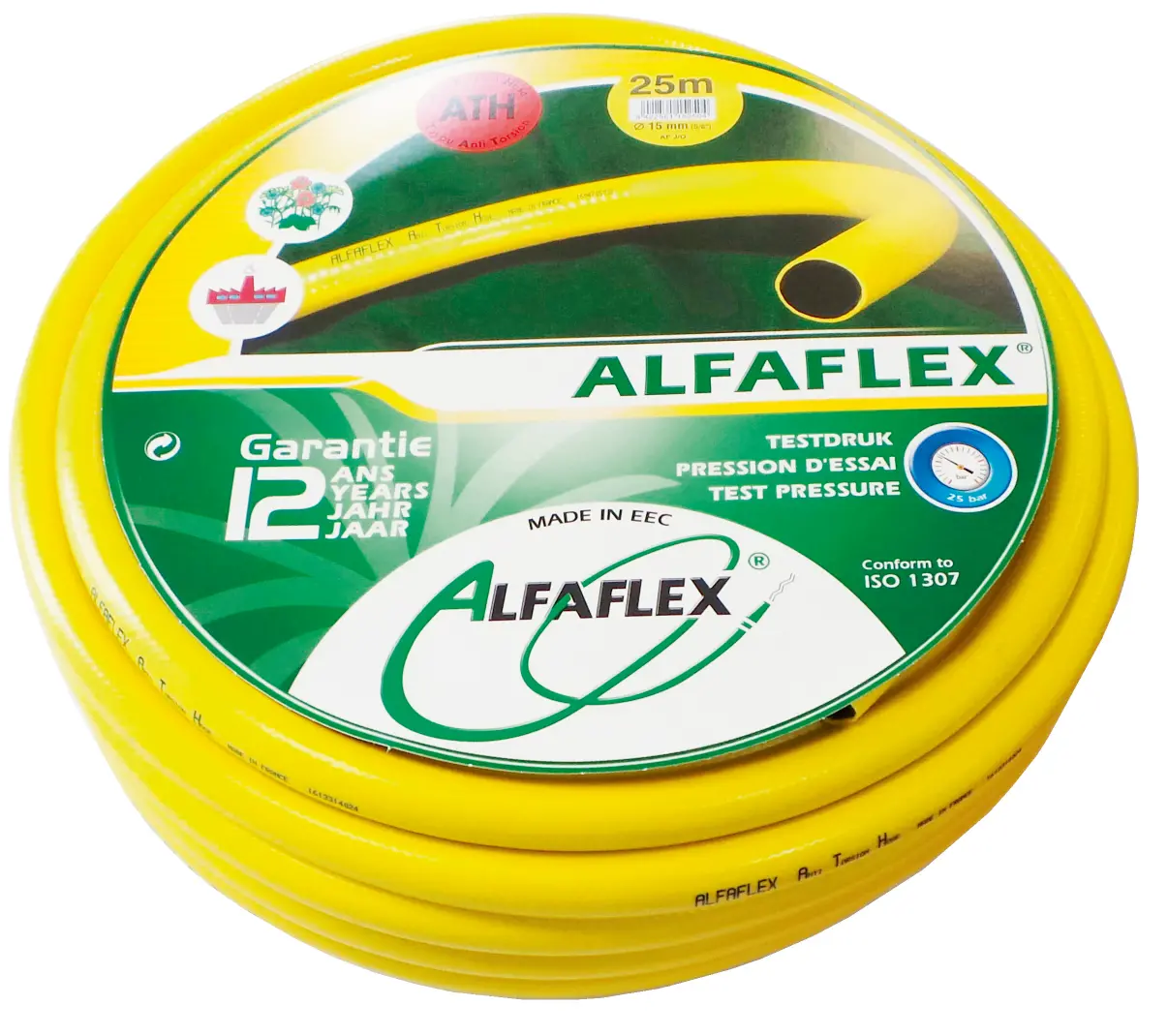 TUYAU D'ARROSAGE ALFAFLEX ATH JAUNE D 19MM COURONNE 50M - AF19050 - ALFAFLEX SA 1 TUYAU D'ARROSAGE ALFAFLEX ATH JAUNE D 19MM COURONNE 50M - AF19050 - ALFAFLEX SA