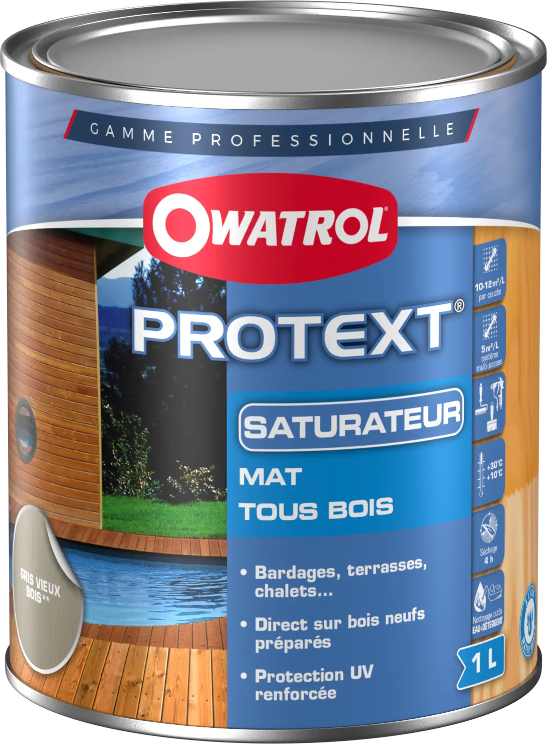 SATURATEUR MAT PROTEXT MIEL 1 L - 650 - OWATROL 1 SATURATEUR MAT PROTEXT MIEL 1 L - 650 - OWATROL
