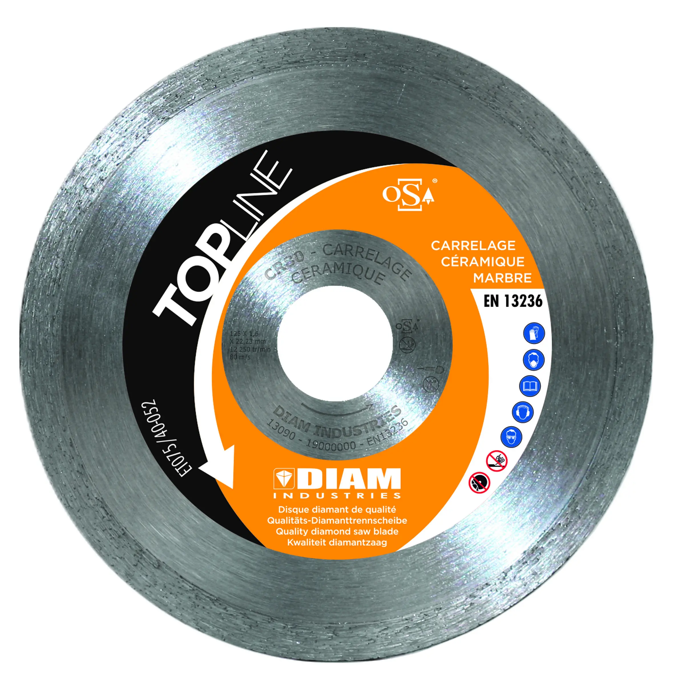 DISQUE A TRONCONNER DIAMANT CARRELAGE D.180X30-25 - CR80180/30-25 - DIAM INDUSTRIES 1 DISQUE A TRONCONNER DIAMANT CARRELAGE D.180X30-25 - CR80180/30-25 - DIAM INDUSTRIES