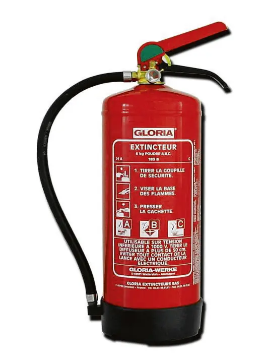 EXTINCTEUR A POUDRE ABC PD6GA - 412012 - VINMER 1 EXTINCTEUR A POUDRE ABC PD6GA - 412012 - VINMER