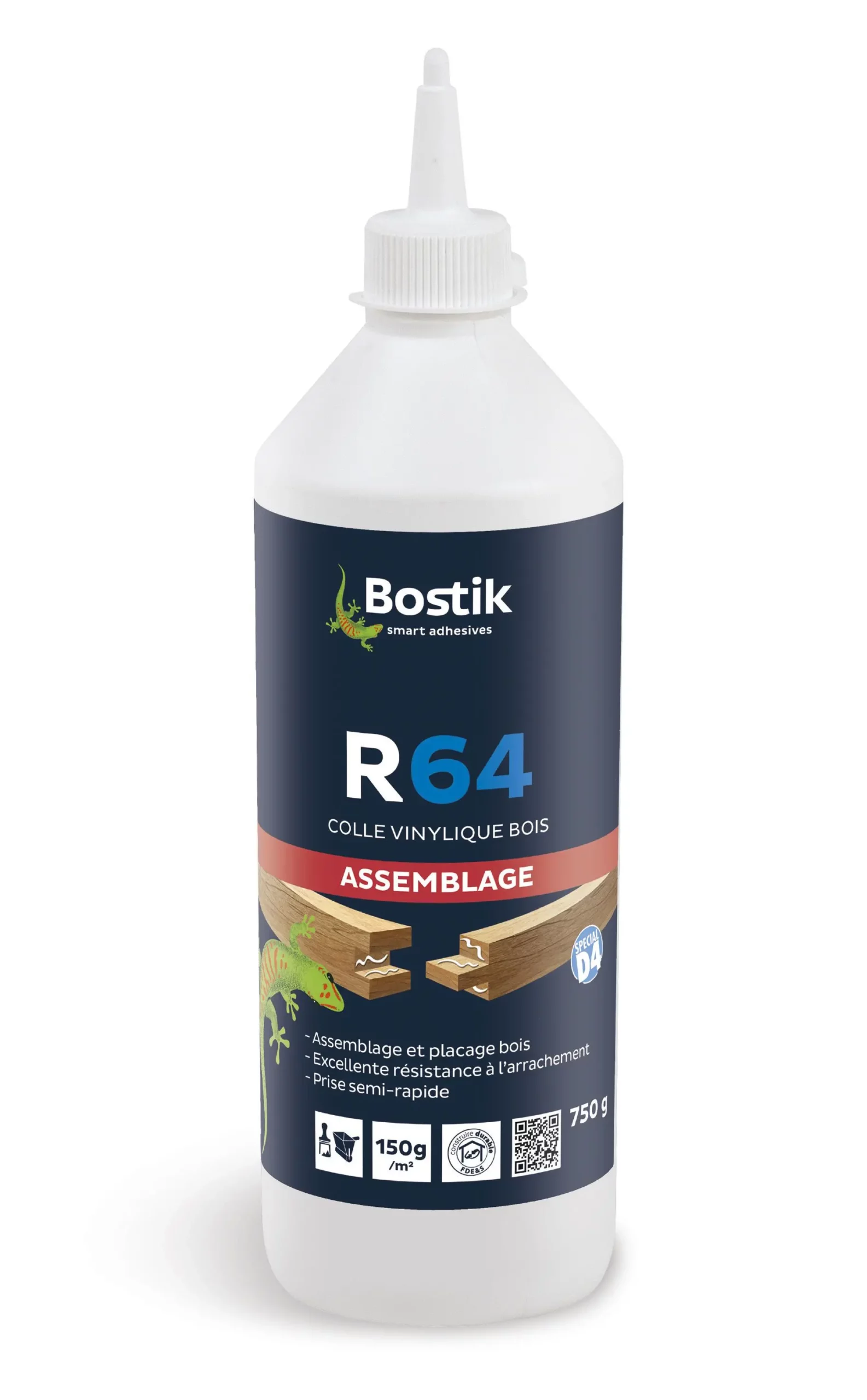 COLLE A BOIS R64 BIBERON 750G - 30604657 - BOSTIK 2 COLLE A BOIS R64 BIBERON 750G - 30604657 - BOSTIK – Image 2