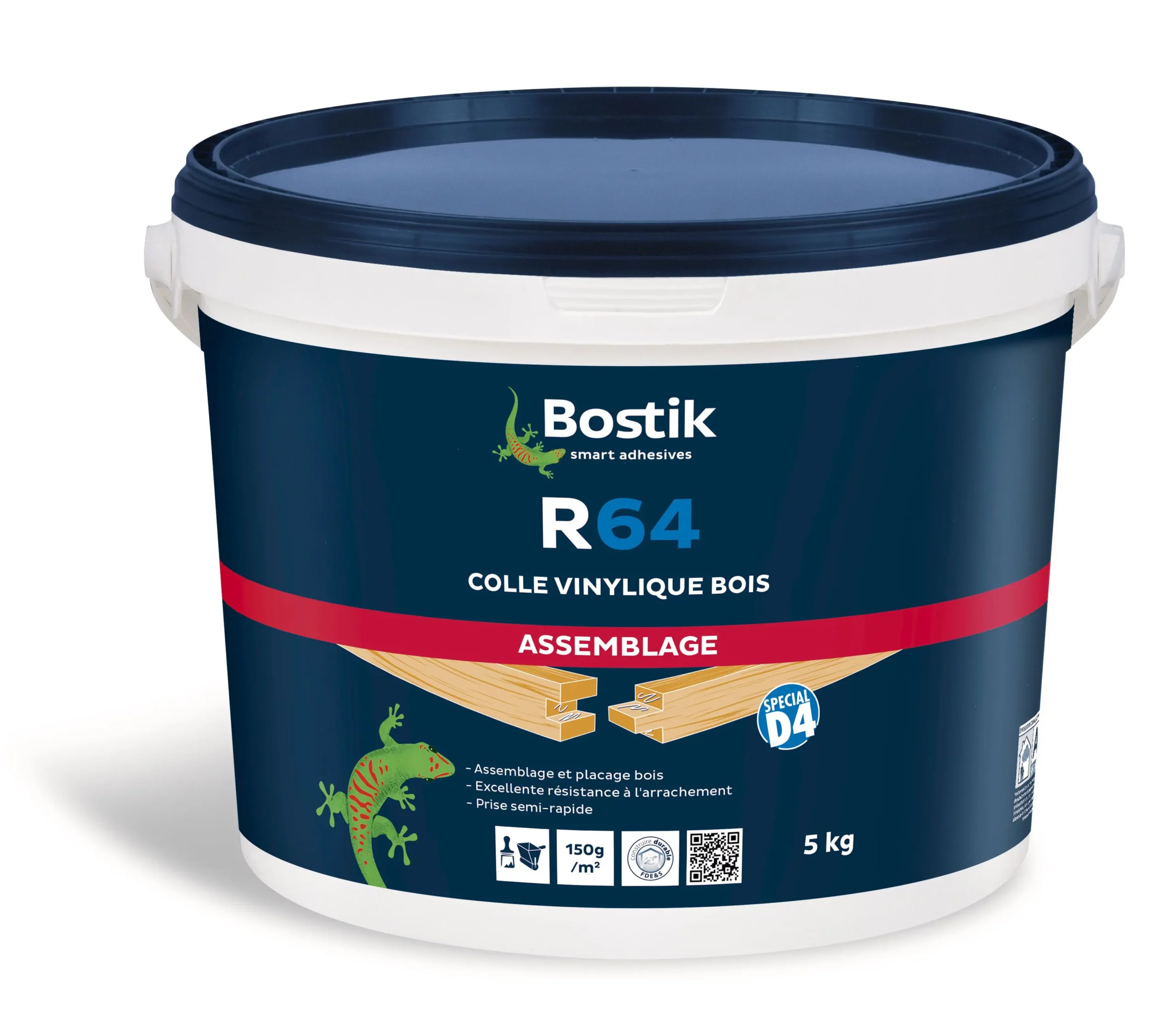 COLLE A BOIS R64 SEAU 5KG - 30604658 - BOSTIK 1 COLLE A BOIS R64 SEAU 5KG - 30604658 - BOSTIK