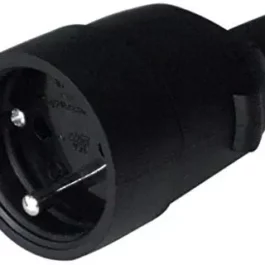 FICHE FEMELLE CAOUTCHOUC 2P+T 16A 250V - 531180 - ELECTRALINE