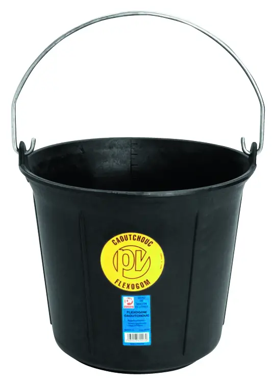 SEAU CAOUTCHOUC FLEXOGOM STANDARD 13L - 360003 - VINMER 1 SEAU CAOUTCHOUC FLEXOGOM STANDARD 13L - 360003 - VINMER