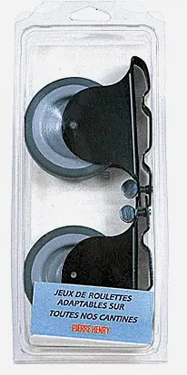 JEU DE 2 ROULETTES POUR CANTINE - 010013 - SNOR 1 JEU DE 2 ROULETTES POUR CANTINE - 010013 - SNOR