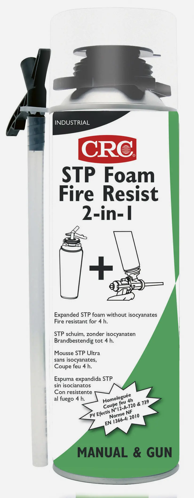 MOUSSE STP FOAM FIRE RESIST 2IN1 650ML BRUT - 32476 - CRC INDUSTRIES FRANCE 1 MOUSSE STP FOAM FIRE RESIST 2IN1 650ML BRUT - 32476 - CRC INDUSTRIES FRANCE