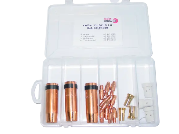 COFFRET ACCESSOIRES MIG TYPE 501 D 1,0 - 034FRC28 - BINZEL SOUDAGE 1 COFFRET ACCESSOIRES MIG TYPE 501 D 1,0 - 034FRC28 - BINZEL SOUDAGE