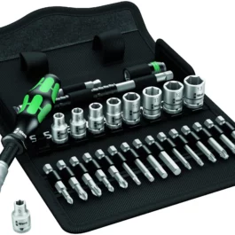 JEU DE CLIQUET ZYKLOP SPEED 1/4'' 8100 SA 6 (28 PIECES) - 5004016001 - WERA