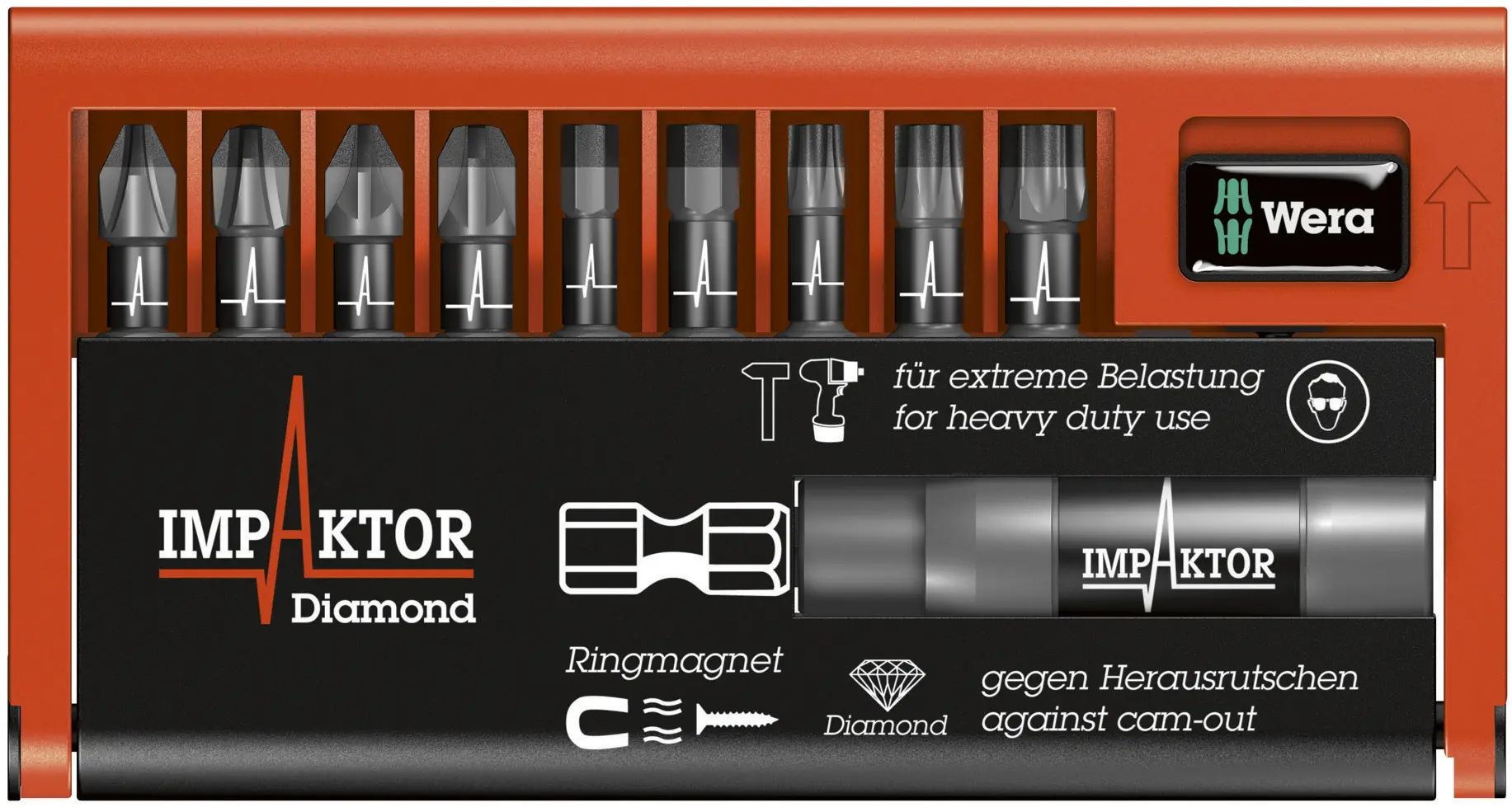 COFFRET D'EMBOUTS BIT-CHECK 10 IMPAKTOR 1 SB (10 PIECES) - 5073980001 - WERA 1 COFFRET D'EMBOUTS BIT-CHECK 10 IMPAKTOR 1 SB (10 PIECES) - 5073980001 - WERA