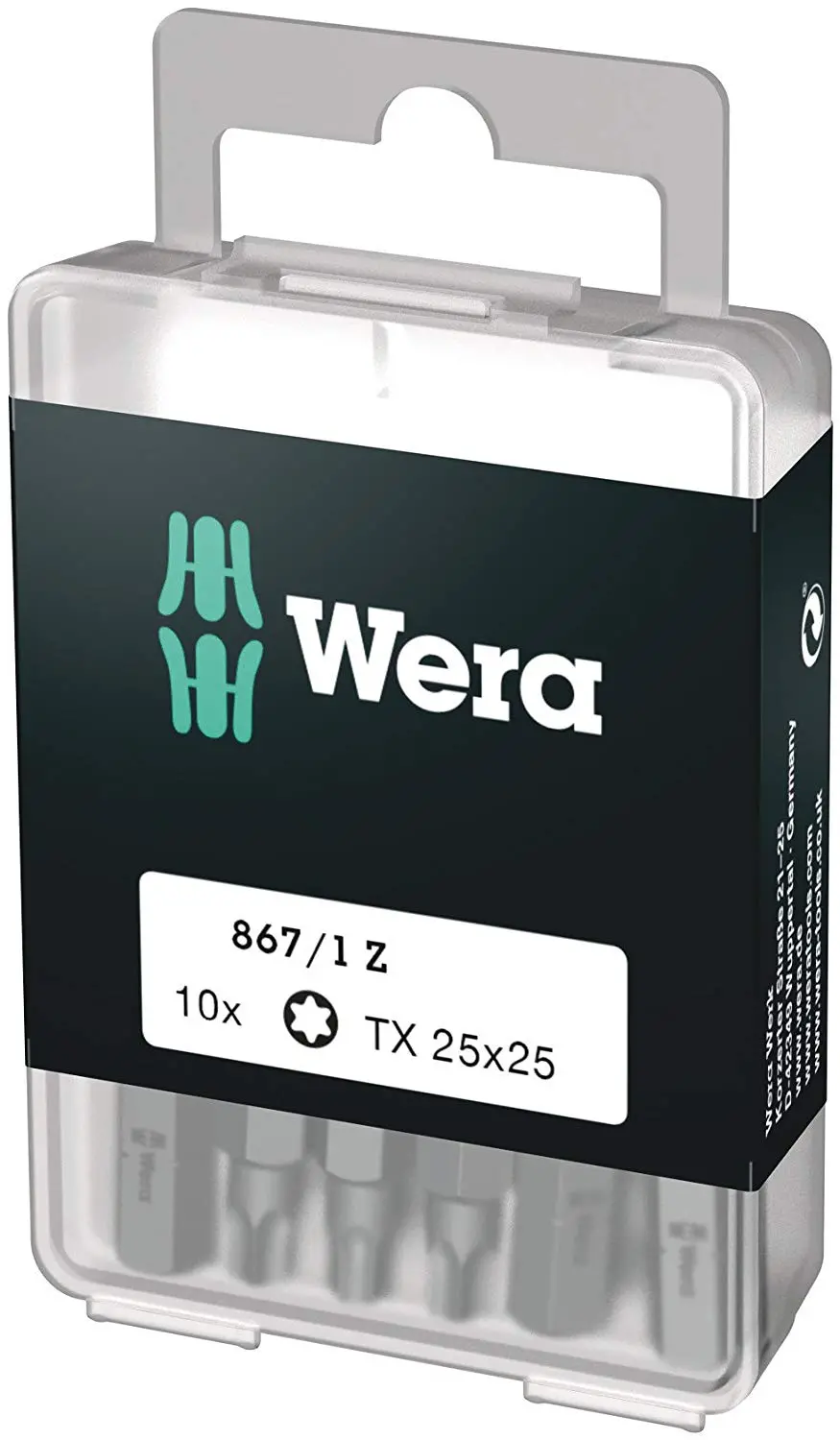 EMBOUT Z 867/1 TX 25X25 MM BTE 10 - 5072409001 - WERA 1 EMBOUT Z 867/1 TX 25X25 MM BTE 10 - 5072409001 - WERA